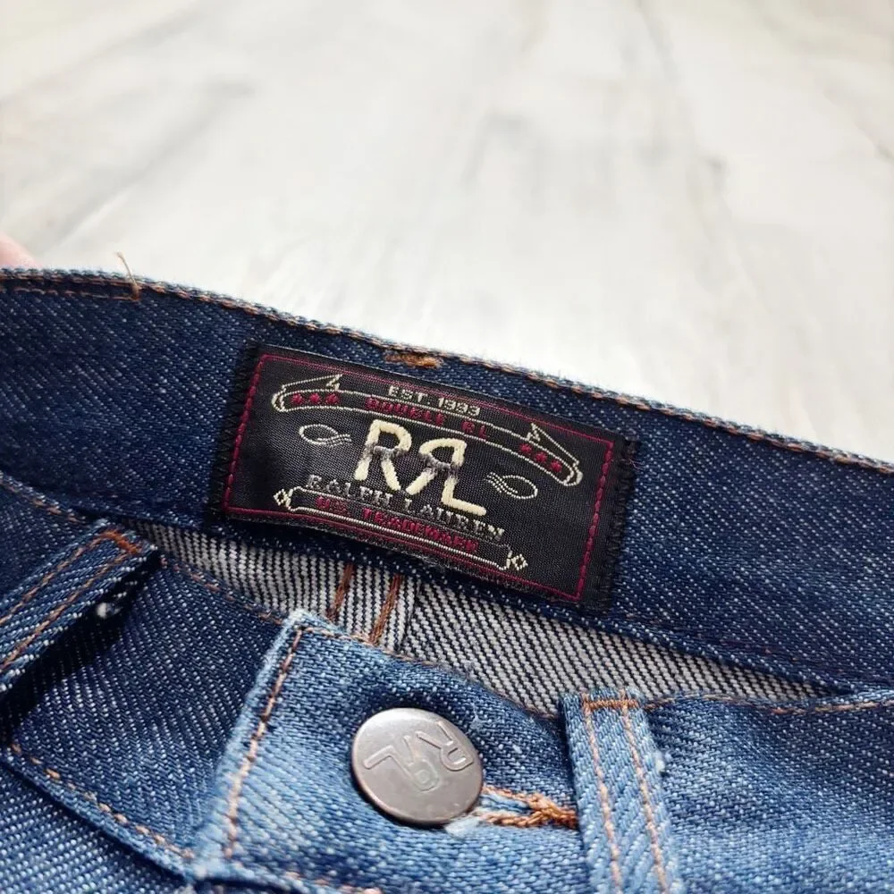 Double RL High Slim Rigid Jeans Mens 28 X 34 Inseam